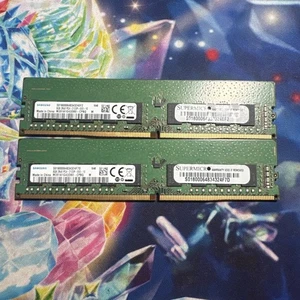 2x 8GB DDR4 2133E (PC4-17000) ECC UDIMM 2Rx8 SAMSUNG M391A1G43DB0-CPB - Picture 1 of 3