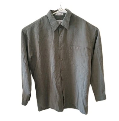 Pierre Cardin Long Sleeve Dress Shirt Large L Green Button Up Pocket  - Image 1 of 4