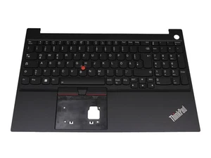 Clavier d'origine Lenovo 5M11C43774 avec top case FR (allemand) noir/noir m - Photo 1/2