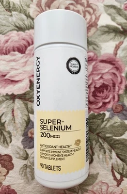 OxyEnergy Selenium (L-Selenomethionine) 200 mcg ~ Vegan,Yeast-Free,Gluten-Free - Image 1 of 4