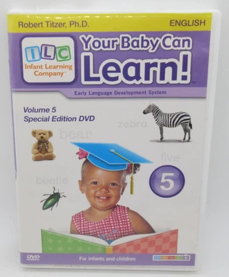 YOUR BABY CAN LEARN: VOLUME 5 - EARLY LANGUAGE DEVELOPMENT DVD, 160 + WORDS - Image 1 of 2