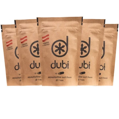 Dubi Aktivkohlefilter 5 x 42 Stück = 210 Stück - Bild 1 von 4