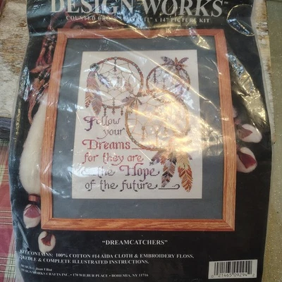 Dreamcatchers Design Works Counted Cross Stitch Kit 9294 NEW Follow Your Dreams - Image 1 of 3