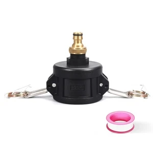 275 330 Gallon IBC Tote Fittings, Adapter, Tank Drain Adapter for Garden Hose - Picture 1 of 6