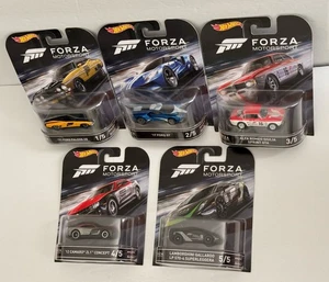 Hot Wheels Entertainment Serie Diecast  2016 Forza Motorsport Complete Set Of 5 - Picture 1 of 18