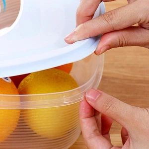 Contenedores de almacenamiento de alimentos apilables de 5 piezas con tapas para frescura para cocina - Imagen 1 de 12