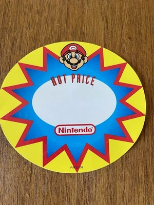 Vintage Nintendo Store Display Sign Hot Price Retro Mario Retro - Image 1 of 2