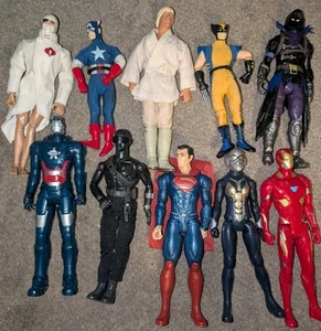 Marvel Legend Universe Hasbro Lot 10-12" Action Figs Starwars Superman Batman+ - Picture 1 of 4