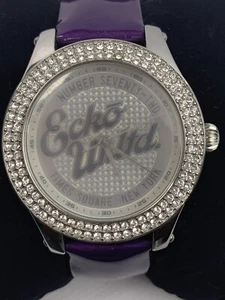 Marc Ecko Times Square, New York Purple Leather Band Women’s Watch E10038m3 - Picture 1 of 8