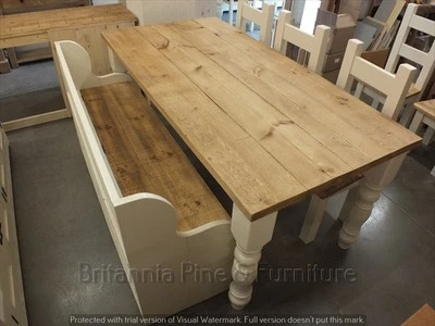 COUNTRY MANOR 6FT X 3FT RECLAIMED PAINTED DINING KITCHEN TABLE HANDMADE - Image 1 of 4