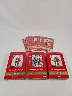 Canon Pixma 4"x6" Photo Paper Plus Glossy II PP-201 Bundle 330 Total Sheets Lot - Image 1 of 4