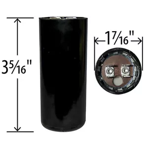 BMI Start Capacitor 378-440 uF 125VAC 60Hz Replaces 85PS125CD59 - Picture 1 of 4