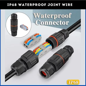 Waterproof Junction Box Connector Electric Cable Inline Wire Slim Plug IP68 - Picture 1 of 13