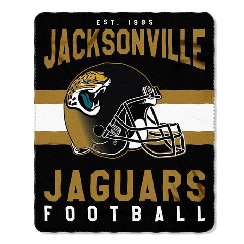 New Northwest NFL Jacksonville Jaguars Large Soft Fleece Throw Blanket 50" X 60" Cover