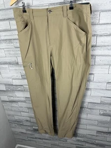 Mens Patagonia Worn Wear Khaki Brown Casual Nylon Hiking Pants Size 38 X 32 - Picture 1 of 7