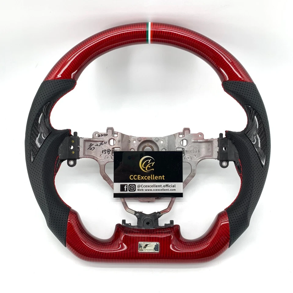 Volante de fibra de carbono real para Lexus GS350 GS300 ES350 RX350 2016-2018 Foto 1 de 4
