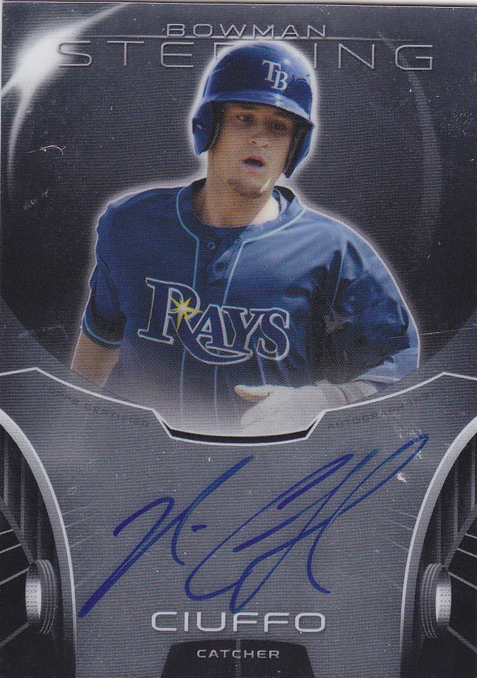 2013 Bowman Sterling Nick Ciuffo Tampa Bay Rays Autograph Auto Card - Image 1 of 1