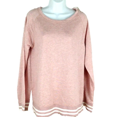 Felina womens french terry pajama sweater size M stretch long sleeve round neck - Image 1 of 4