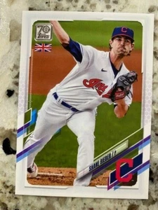 2021 TOPPS UK EDITION CARD CLEVELAND INDIANS SHANE BIEBER #81 - Picture 1 of 1