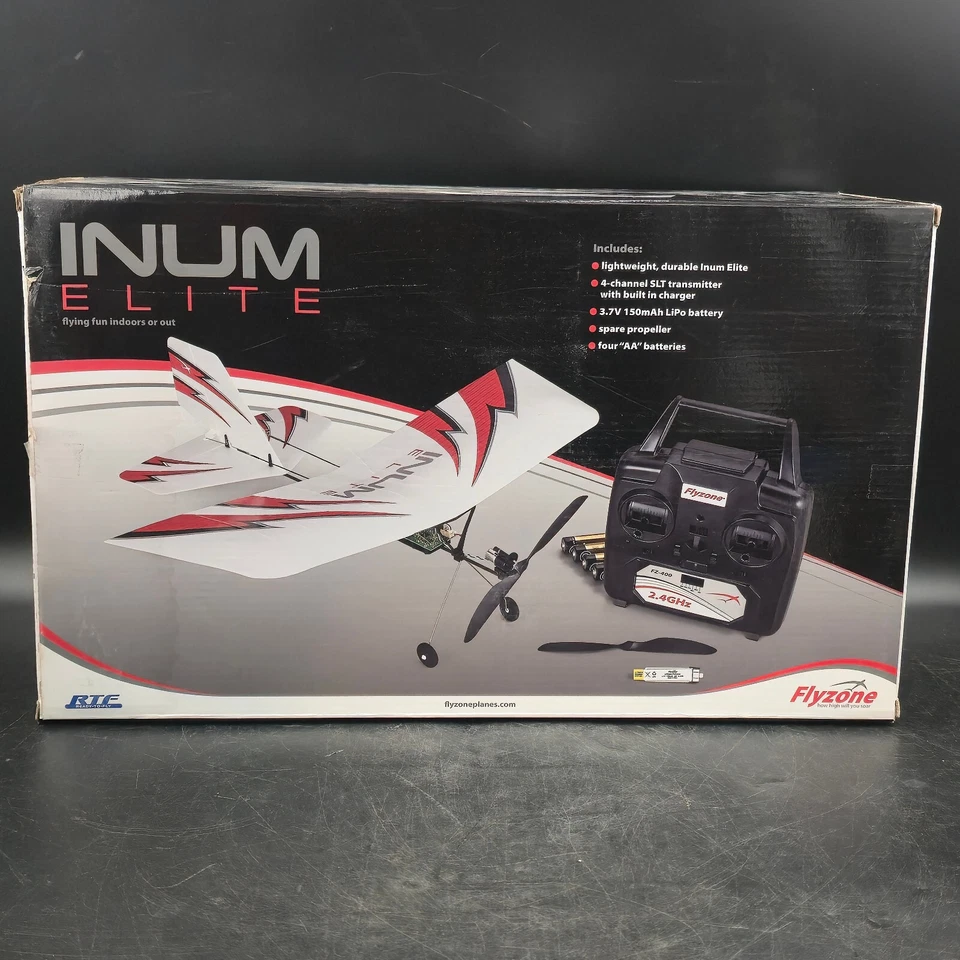 Flyzone Inum Elite RC Remote Control Indoor Electric Airplane RTF - Image 1 of 4