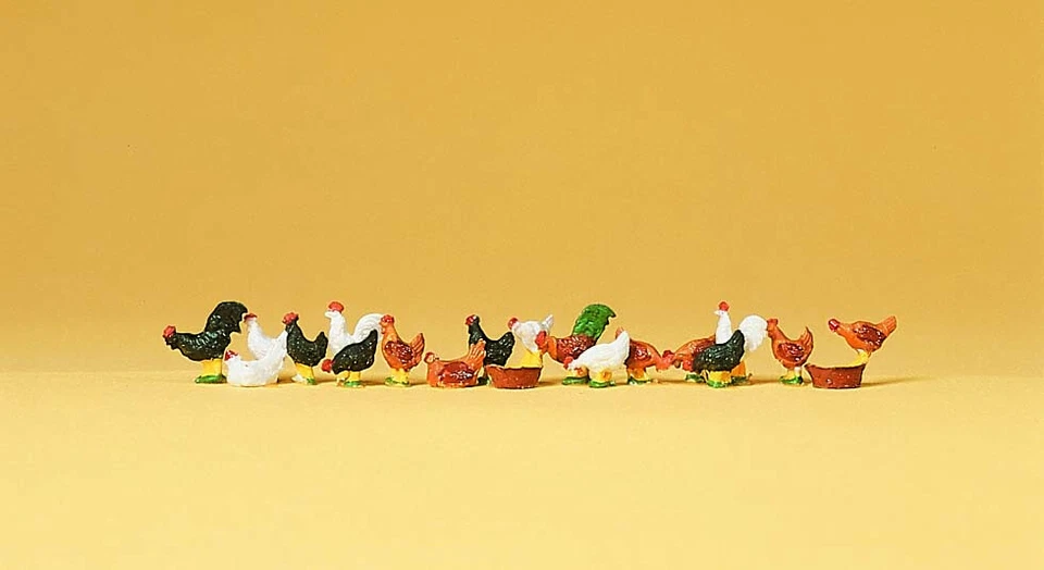 Preiser 14168 Hühner und Hähne