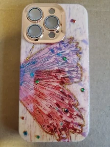 For iPhone Pro Max 15 Glitter Butterfly Shockproof Case Rugged Cover - Picture 1 of 1