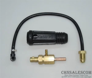 TIG Welding Torch Cable Joint Change 50-70mm to Gas Electric Integrated - Picture 1 of 1
