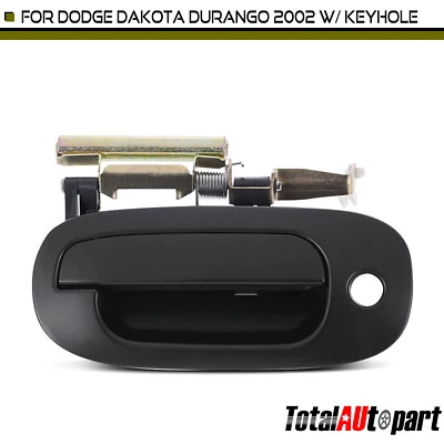 Manija de puerta exterior negra con cerradura para Dodge Dakota Durango 2002 conductor delantero Foto 1 de 4
