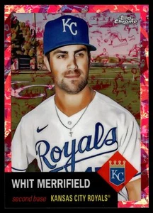 2022 Topps Chrome Platinum WHIT MERRIFIELD FUCHSIA TOILE REFRACTOR 28/100 - Picture 1 of 2