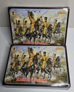 Lot of 2 CRIMEAN RUSSIAN HUSSARS 0034 Strelets 1:72 GREEN 24 Action Figures,0034 - Picture 1 of 14
