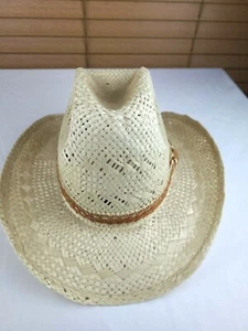 BAILEY'S U-ROLLIT Junior SOMBRERO DE PAJA OCCIDENTAL NIÑOS TALLA 6 1/4 Banda Marrón - Imagen 1 de 5