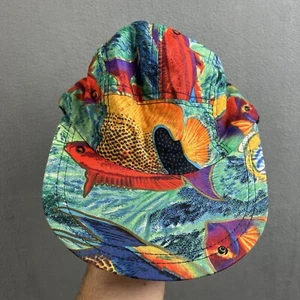 Sombrero de Colección Yo Wear Maxx Boxer 5 Paneles Gorra Patinador Peces Tropicales Diseño Campamento Años 90 - Imagen 1 de 10