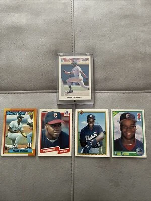 Lot of 5 Frank Thomas Rookie Cards - 1990 Score Topps Leaf Bowman White Sox Hot - Imagem 1 de 4