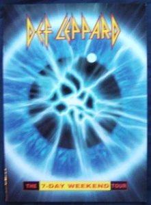 DEF LEPPARD The 7 Day Weekend Tour Programme 1992 1993 Embossed - Imagen 1 de 8