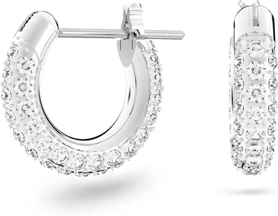 Swarovski Stone Hoop Earrings White Rhodium plated  - Image 1 of 4
