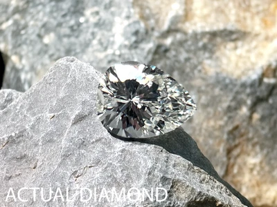 GIA Certified Pear Brilliant .34 CT I1 J Loose Mined Natural Diamond - Image 1 of 4