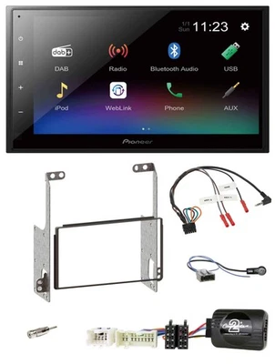 Pioneer USB Bluetooth DAB 2DIN Lenkrad Autoradio für Nissan X-Trail T31 2007-200 - Bild 1 von 4