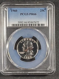1960 U.S. Washington Quarter - Silver PROOF - PR66 (PCGS) stk#7672 - Picture 1 of 8