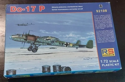RS MODELS 92108 Dornier Do-17P - kit 1/72 NUOVO SIGILLATO - Immagine 1 di 4