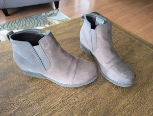 Sorel graue Damen Wildleder Slipper Stiefel Größe 8,5 wasserdicht - Bild 1 von 6