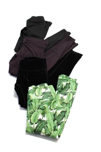Hey Jo Pop Active Prism Sport Womens Capris Black Purple Green Size 2XS XS Lot 4 - Picture 1 of 7