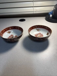 2 Small Gold Imari Bowl Handpainted - Picture 1 of 9