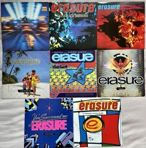8x Erasure 7” Singles Bundle 80s/90s Mute Records vg+/vg+ - Picture 1 of 1