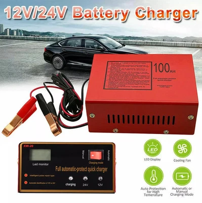 Maintenance Free Battery Charger 12V/24V 140W Output For Electric Car Pro Fast - Image 1 of 4