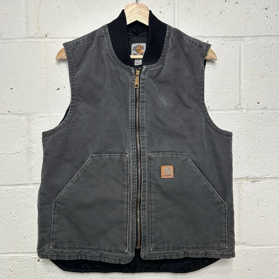 Vintage Carhartt Quilt-Lined Artic Vest “Shadow Grey” V02-029 Men’s Medium - Image 1 of 4