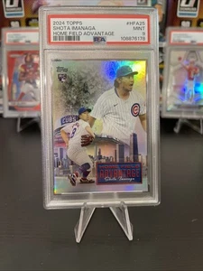 PSA 9 2024 Topps Update Card HFA25 Shota Imanaga Home Field Advantage RC SP Cubs - Picture 1 of 2