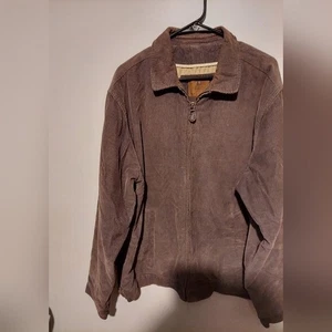 Vintage Y2K Cord Jacke L braun Chore Barn Coat Full Zip Faded Glory Gorp - Bild 1 von 9