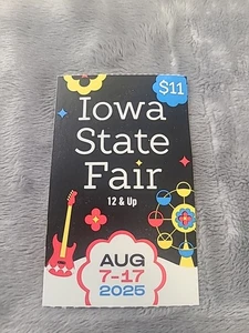 Iowa State Fair 2025 Used Ticket Stubs Des Moines Iowa - Picture 1 of 4