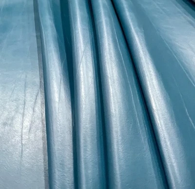 2m Petrol Blue Aged Texture, Flux Vinyl Leather | Fire Retardant | Upholstery - Image 1 of 4