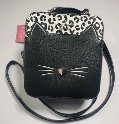 Bolso Bandolera Kate Spade Daisy Vanity Maullido Gato Cuero Cartera con Asa Superior Nuevo con Etiquetas Foto 1 de 4